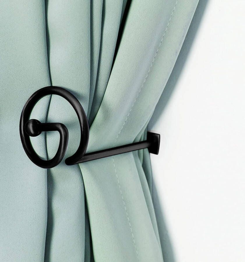Decoratieve tiebacks Metalen gordijnhouders 2 stuks Wandmontage tiebacks voor gordijnen Gordijnterughouders Tieback Haken Tiebacks voor gordijnen