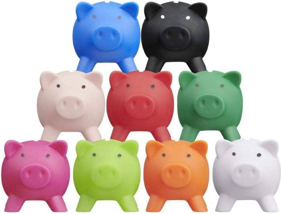 Decoreren Spaarvarken Piggy Miss met Bloemen en Glitters