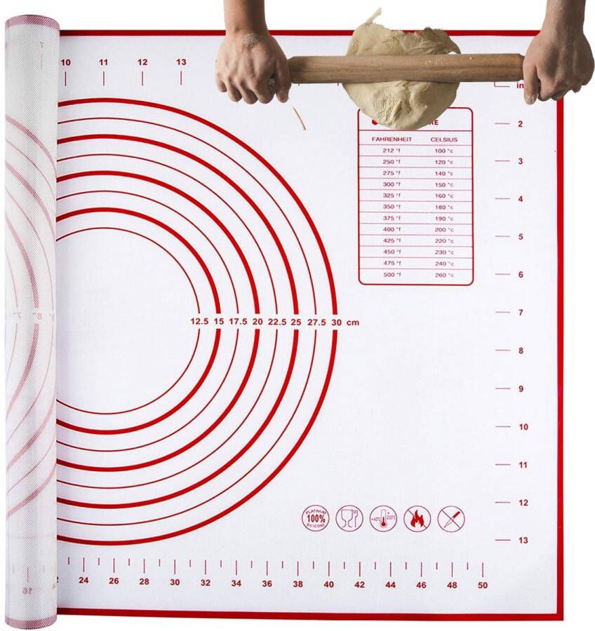 Merkloos Sans marque Deegmat Bakmat Ovenmat Bakken Koken BPA vrij Herbruikbaar 1 stuk