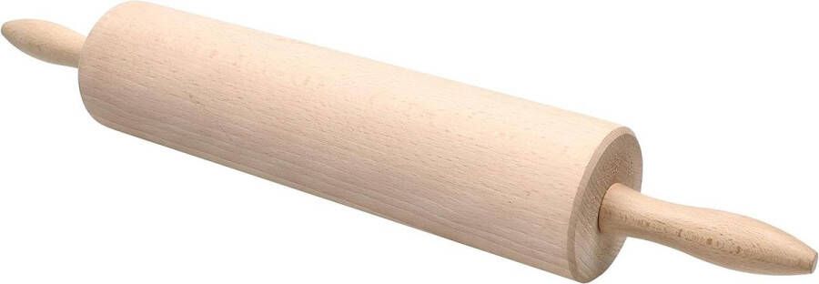 Deegroller 52 cm Ø 80 mm voor het rollen van deeg bakrol met handvat
