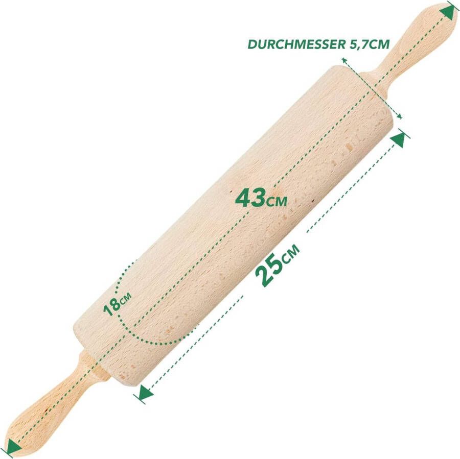 Deegroller hout – houten deegroller rolhout