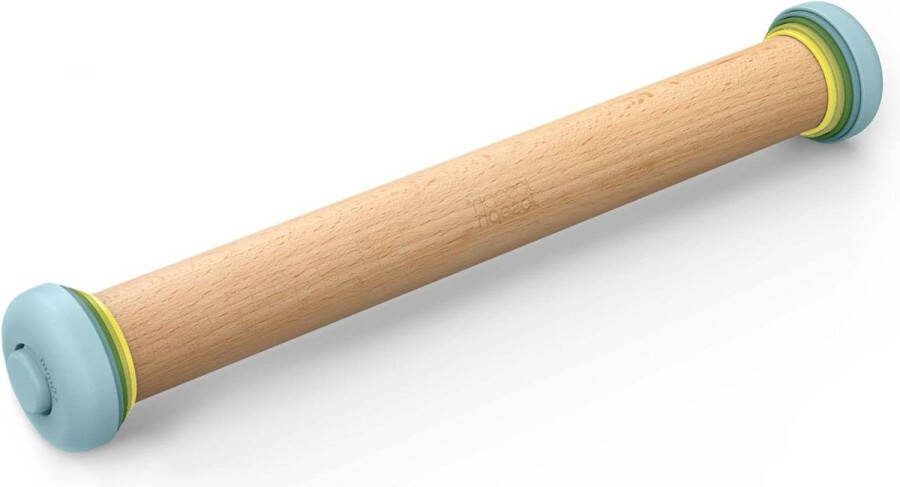 Deegroller met instelbare deegdikte ring Bakaccessoires voor Fondant Pizza Pasta Beukenhout Veelkleurig