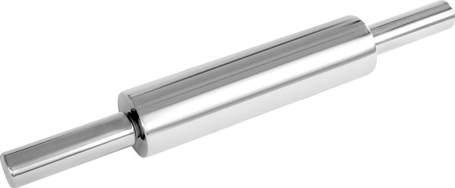 Deegroller van hoogwaardig roestvrij staal deegroller als bakaccessoire bakrol voor deegrollen veelzijdige deegroller stabiel en duurzaam (afmetingen: 6 x 47 5 cm) aantal: 1