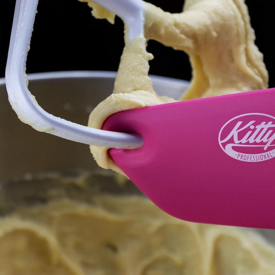 Deegschraper 2-in-1 deegspatel accessoires: bakaccessoires kom schoon afvegen XL siliconen deegspatel deegsnijder keukenmachine mengkom koken bakken hittebestendig