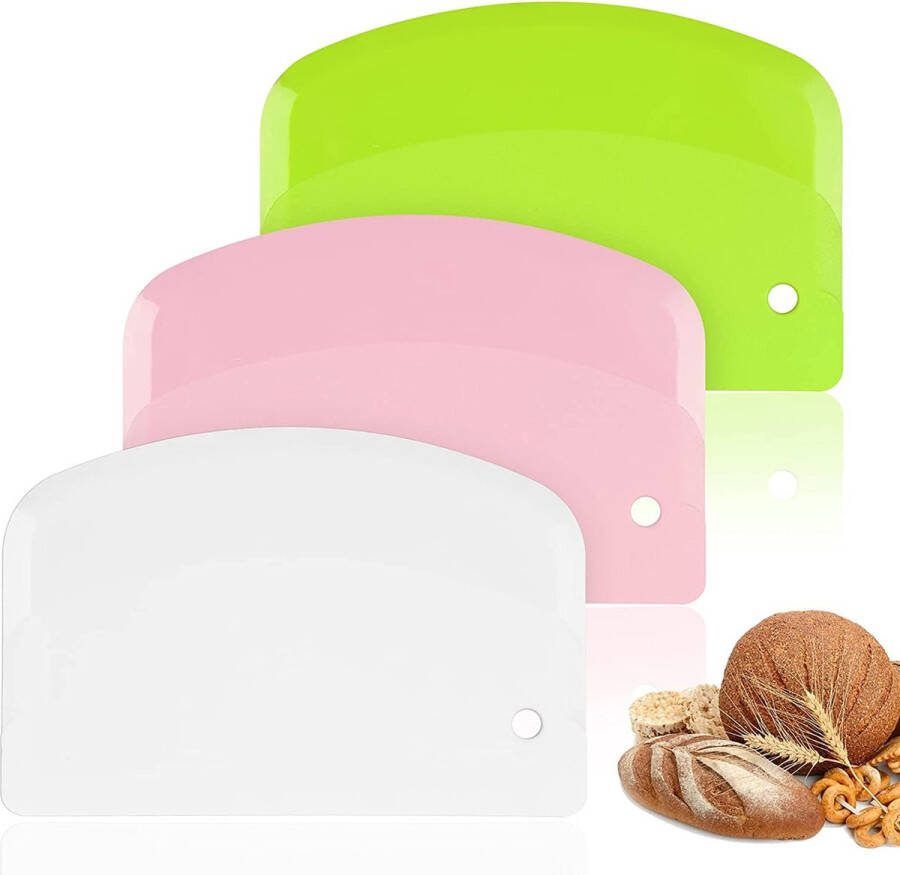 Deegschraper Deegkrabber Kunststof Deegsteker Halfrond Smoother Soepel Maker Cake beslag schraper Voor taart en cake Pizza mes voor keuken gebak pizza brood cake