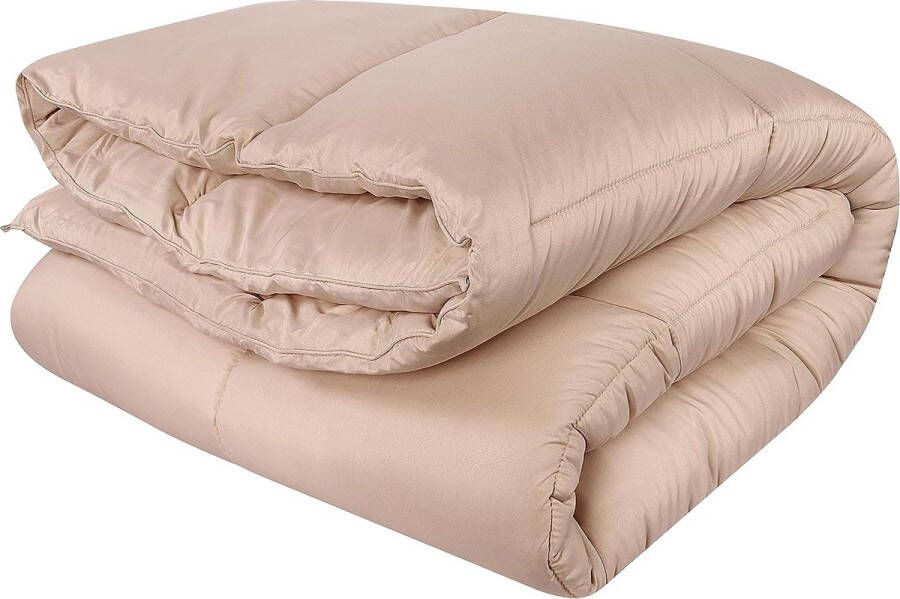 Dekbed 135 x 200 cm zomerdekbed 200 GSM vulling microvezeldekbed (beige)