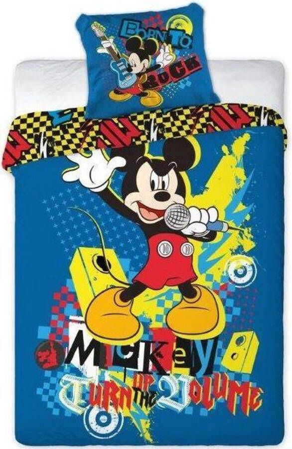 Dekbed Mickey Mouse rock: 140x200 70x80 cm