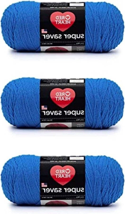 Delfts Blauw Acryl Garen 198g-7oz 3-Pack 4 Medium (Worsted) 364 Yards Breien-haken