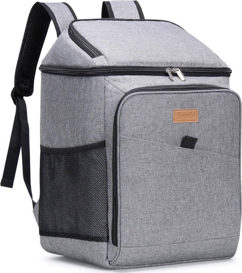 Delivery Bag Geïsoleerde Koelrugzak Grote Capaciteit Lifewit Draagbare Koelbox Picknickrugtas Lekvrij Grijs Delivery Bag