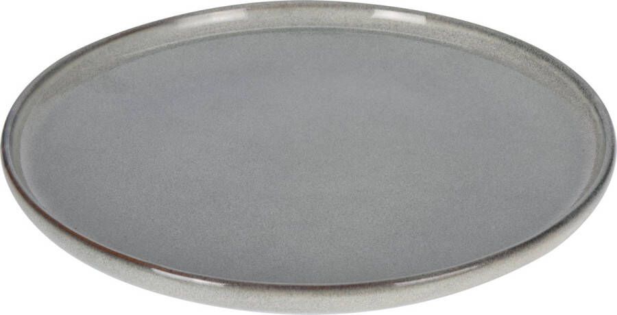 4Goodz 6 stuks Aardewerk Dinerborden 28 cm doorsnede Grijs