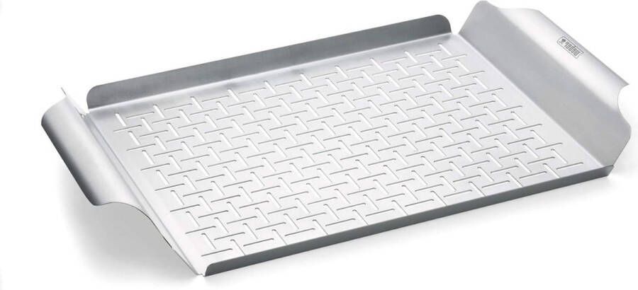 Deluxe Grillpan 30 x 442 x 36 cm Roestvrij Staal Groentemand Weber Grill Basket