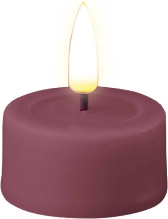 Deluxe HomeartDeluxe Homeart Led Kaars Magenta Real Flame Tealight 4 1 x 1 5 cm