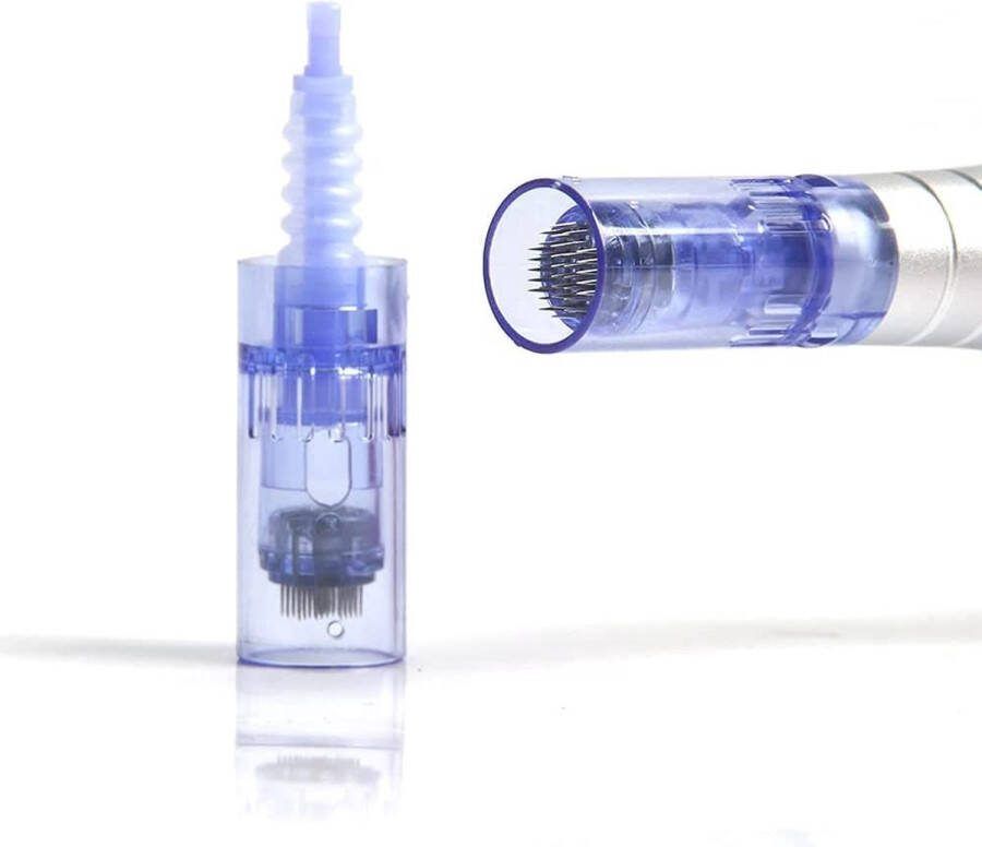 Dermapen Microneedling Cartridges 20 opzetstukken 42 PIN Screw Slot Disposable Replacement Cartridges Dermapen naalden Acne verwijderen Litteken behandeling Rimpels behandelen Dermapen needle