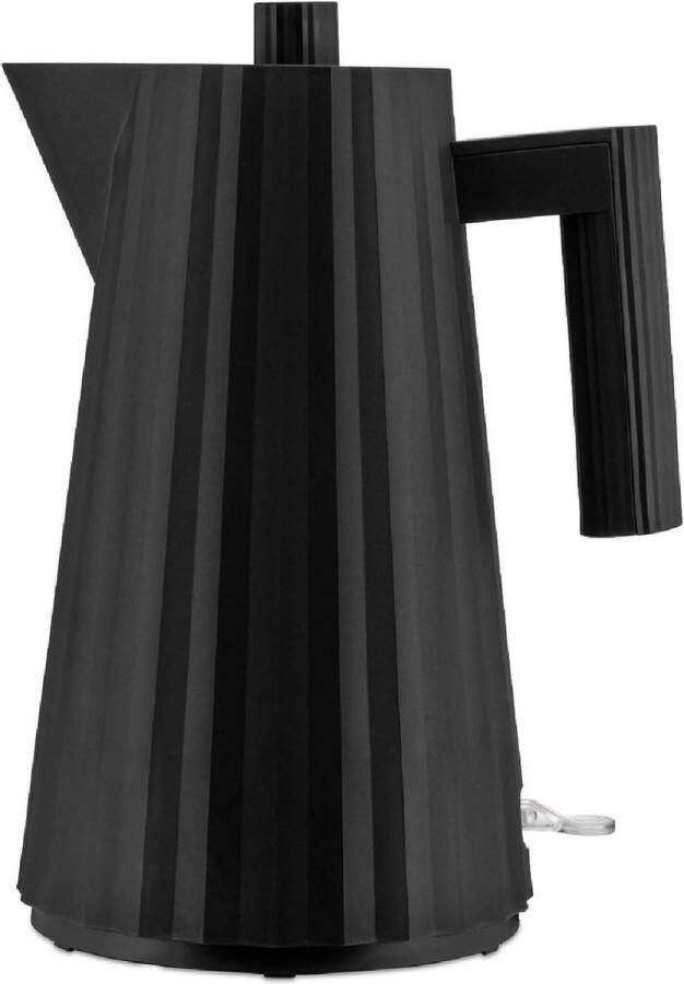 Design elektrische waterkoker van thermoplastische hars Plissè MDL06 B UK 170 cl zwart met Engelse stekker