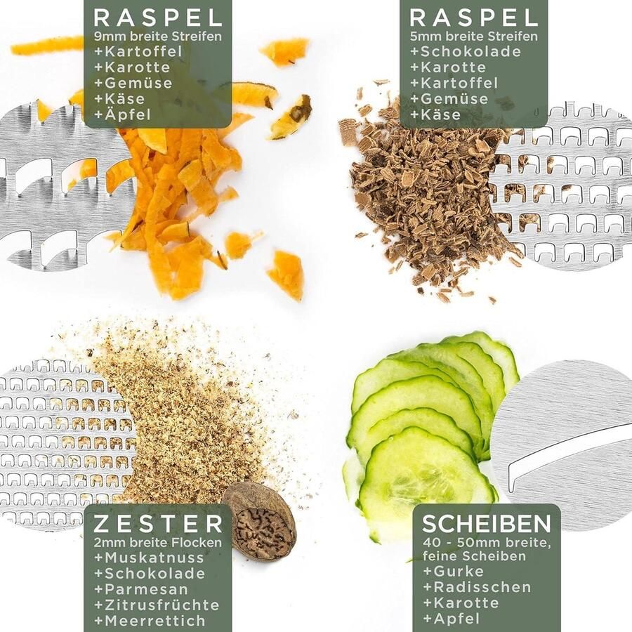 Design Rasp 245 x 105 cm Groenteschaaf Roestvrij Staal Geëtste Sneden Kaasrasp Opvangplank Echt Hout Plasticvrije Keukenrasp Raspen