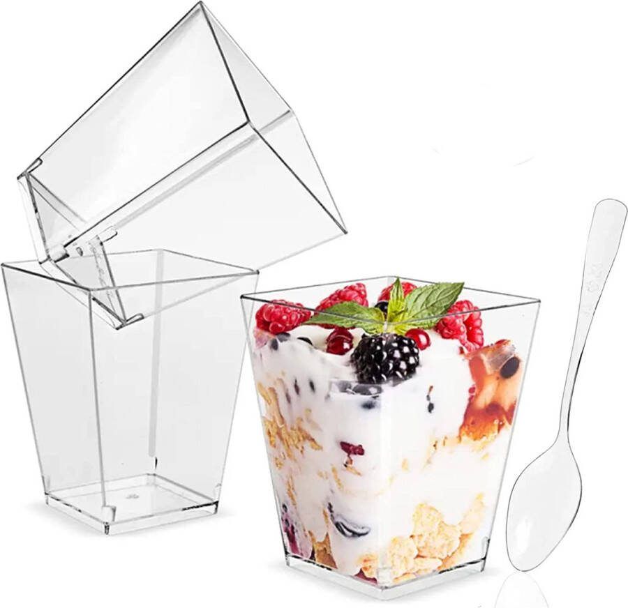 Dessertkommen serveerschalen set glas slakom glazen schaaltjes set bowl schaal decoratieve schaal