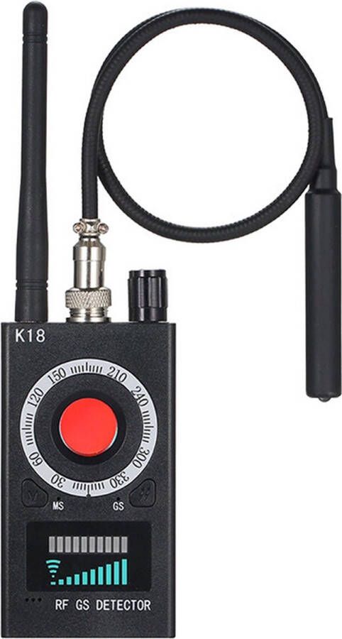 M&S Products M&S Detectieapparaten Afluister Apparatuur Draadloze signaaldetector RF Bug Finder Anti-Afgeluisterde Detector Afluisterapparaat Anti Candid Camera GPS Tracker Locator Zwart