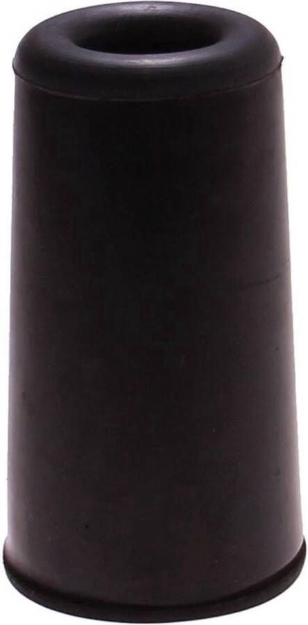 Merkloos Rubberen deurstop deurbuffer 75 x 40 mm zwart Deurstoppers