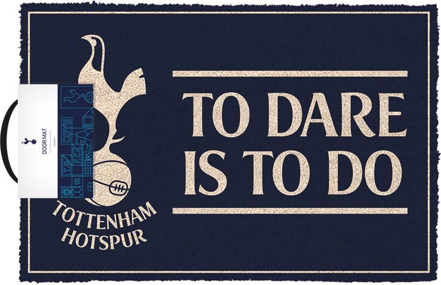 Deurmat Tottenham FC 'To Dare is to do' 40 x 60 cm