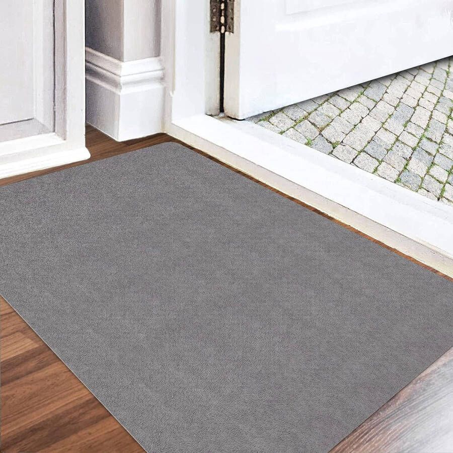 Deurmat voor binnen wasbaar vuilvangmat superdunne entreemat duurzame deurmat vuilvanger absorberende keukenloper antislip deurmat voor binnen