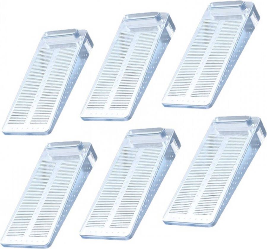 Deurstopper 6 stuks Binnen & Buiten Deurstop Deurwig Deurbuffer Stapelbaar Deurstopper Set Deurvastzetter binnendeur Deurdranger voor binnen met antislip