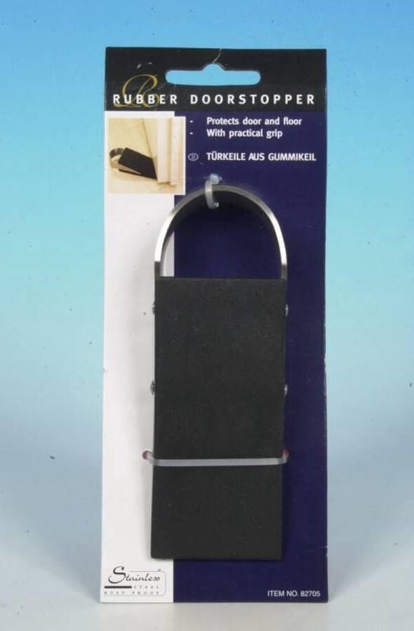 Deurstopper rubber rvs