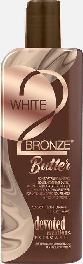 Devoted Creations White 2 Bronze Butter 250ml met Vaseline bodylotion
