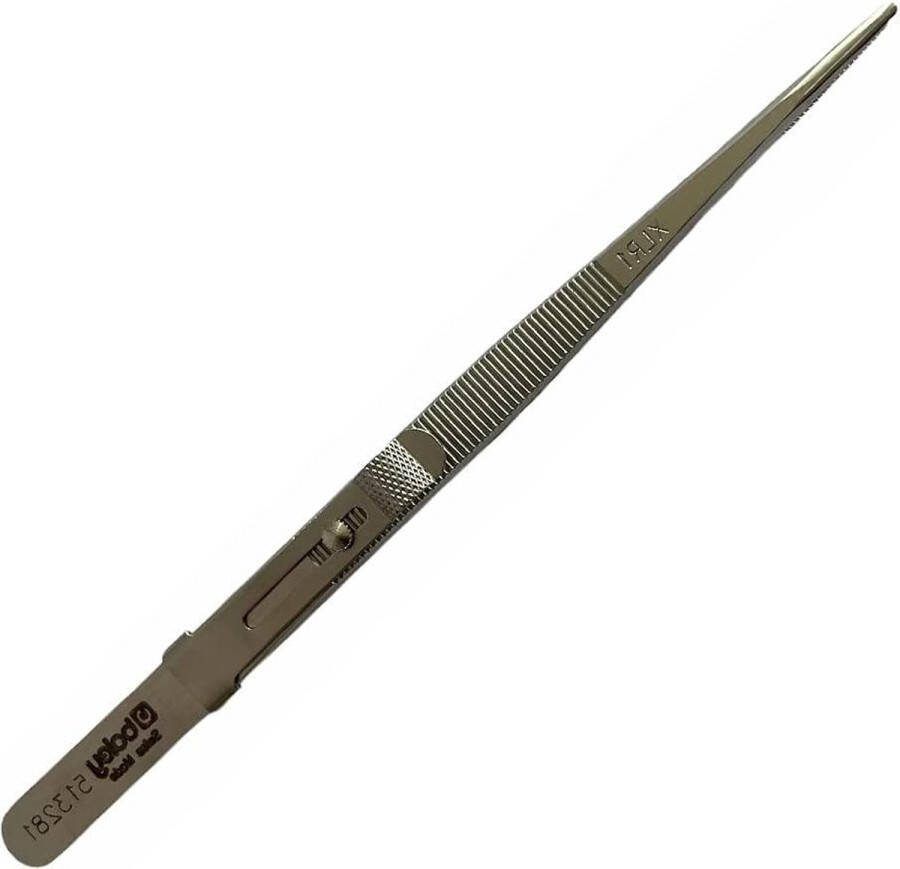 Diamant pincet met kern groef en sluitsysteem voor edelstenen 6 inch