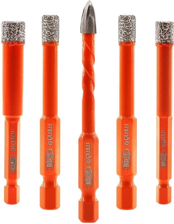 Diamantboor Set-Tegel Boor 6 6 8 10mm-Quick Change Hex Shank-Graniet Marmer