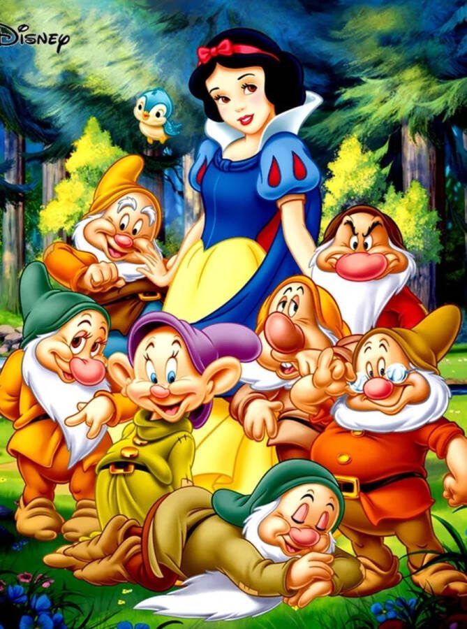 Diamond painting Disney Sneeuwwitje 50x70 ronde steentjes