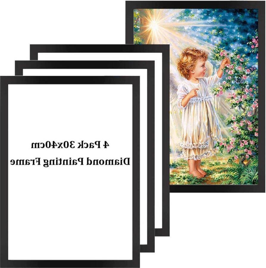 Diamond Painting frame accessoires diamant kunstlijst afbeeldingen lijst voor 30 x 40 cm 4 stuks Diamond painting lijst