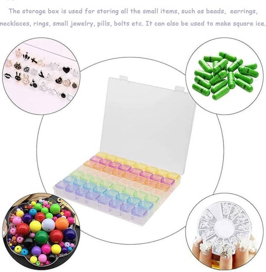 Diamond painting storage box diamantborduurwerk doos voor doe-het-zelf handwerk 56