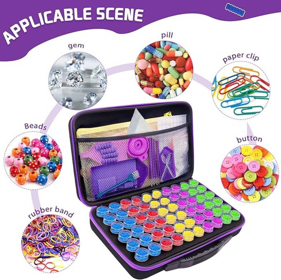 Diamond painting storage box diamantborduurwerk doos voor doe-het-zelf handwerk 60