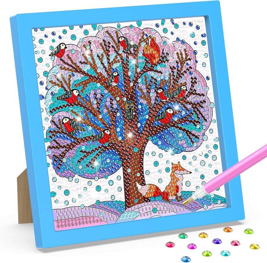 Diamondpainting voor kinderen met lijst volledige mozaïek maken diamond painting kunst handwerk thuis meisjes jongens volwassenen Diamond painting lijst