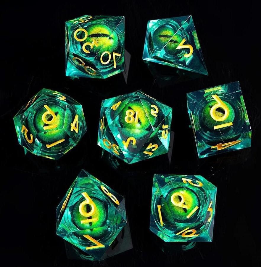 Dice Tray Draconic Eye Dragon-themed Polyhedral Dice Set for D&D Dungeons & Dragons Roleplaying Game dice tray