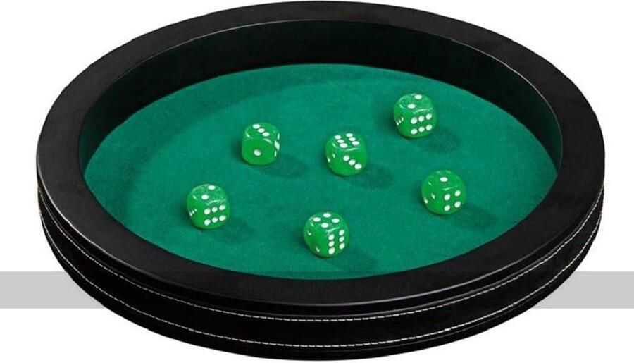 Dice Tray Extra Large with Leatherette Decoration Need Content in HTML dice tray
