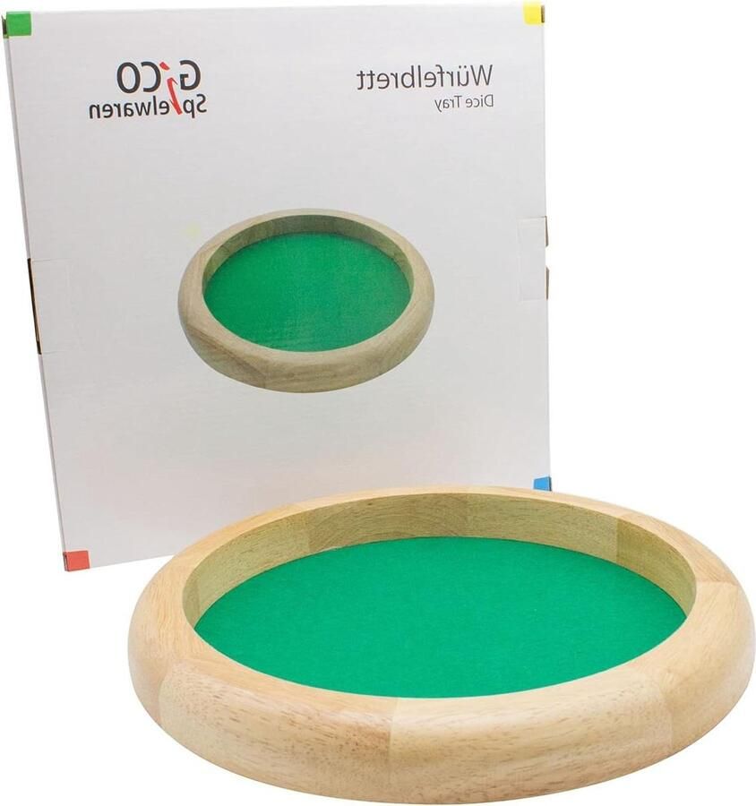 Dice Tray Houten Kubusplank Groot Diameter 30 cm H 35 cm 7955 dice tray