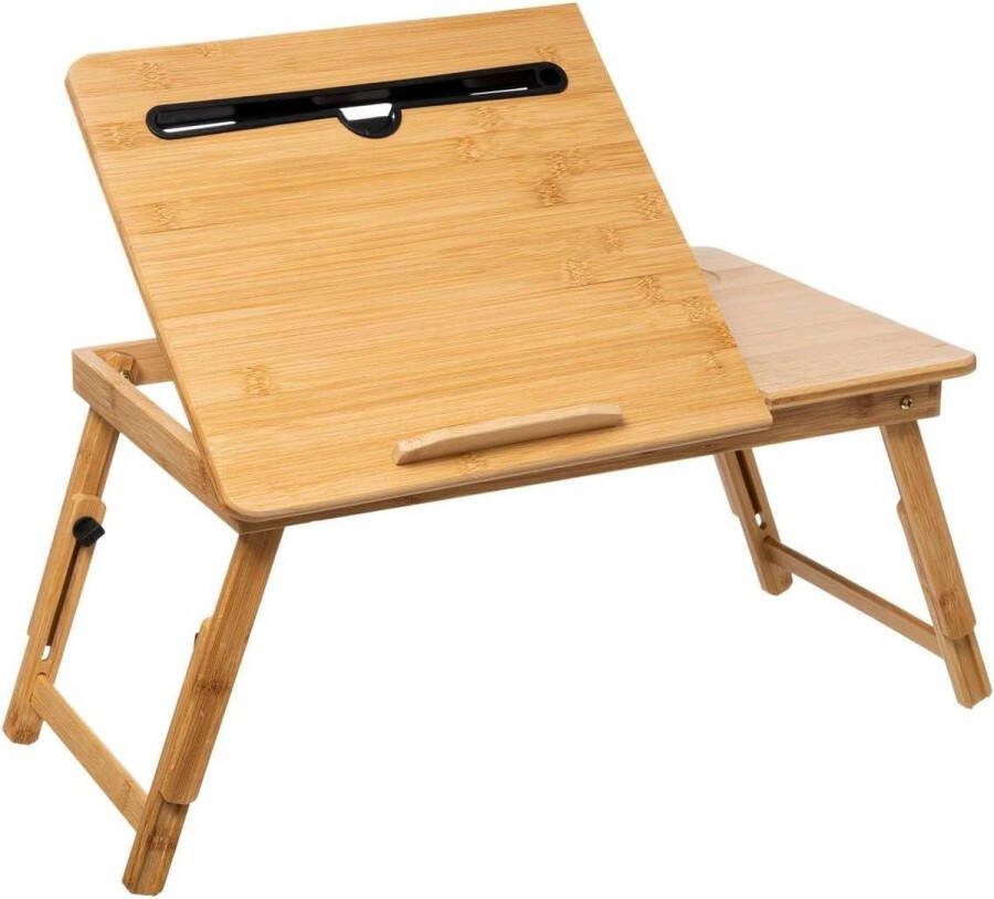Dienblad bamboe 54 x 34 cm stevig dienblad met poten