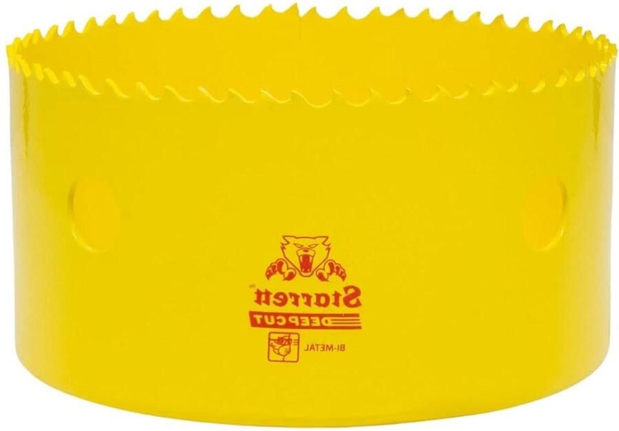 Diepgezaagde gatenzaag Robuust bimetaal met extra kobalt-HSS-tanden voor metaal hout gietijzer 108 mm