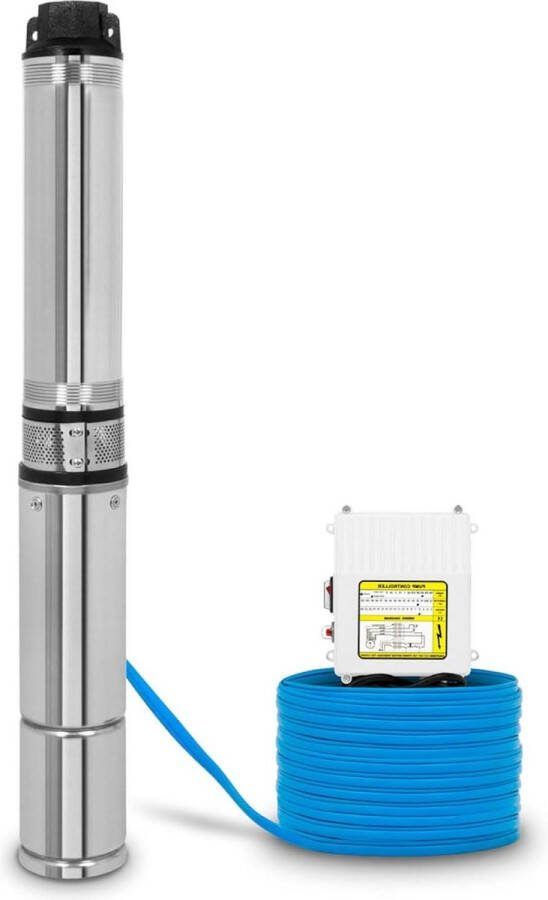Dieptebronpomp Roestvaststalen 4 Inch 370W 1 2 Inch 20m Voedingskabel 31m Opvoerhoogte met Vuilzeef fonteinpomp