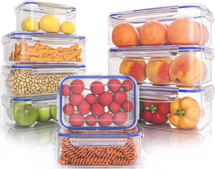 Diepvriesdozen Luchtdicht Voedselopslagcontainer Plastic voedselcontainers Microgolfovenbestendig Lekvrij BPA-Vrij diepvriesdozen