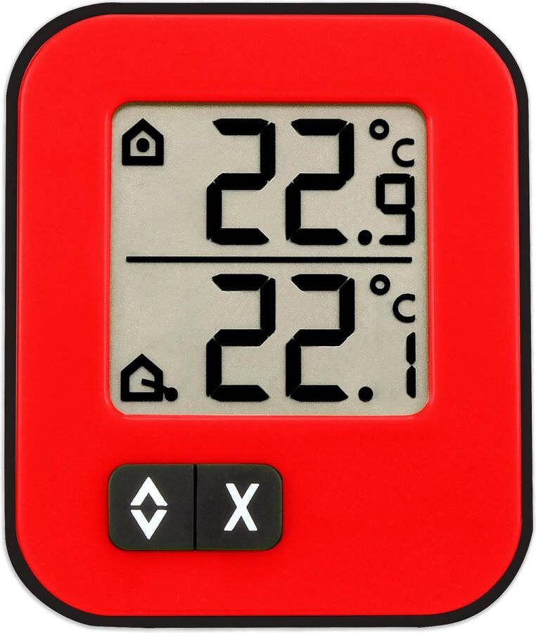 Digitale binnen- buitenthermometer weergave van de binnen- en buitentemperatuur maximum- en lage waarden ook geschikt voor vriezers aquaria