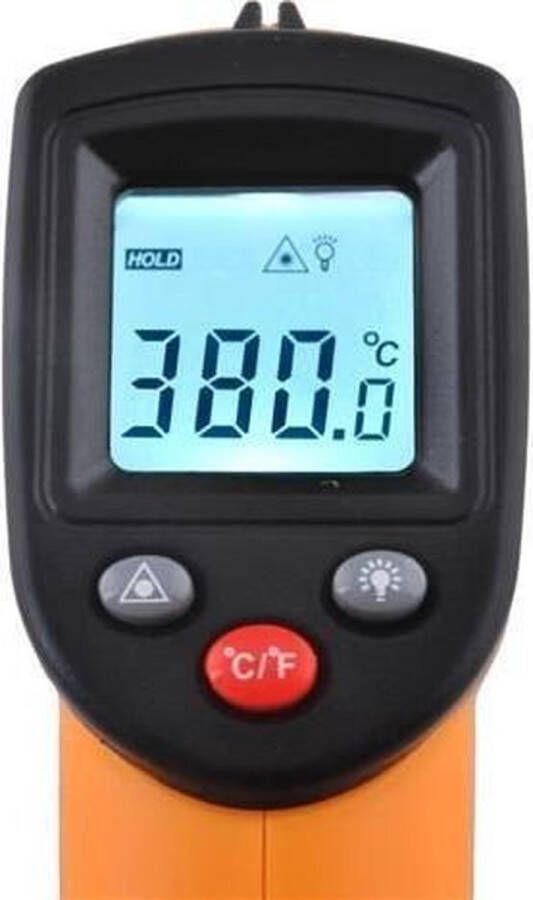 Merkloos Sans marque Digitale Infrarood Warmtemeter Zwart Oranje