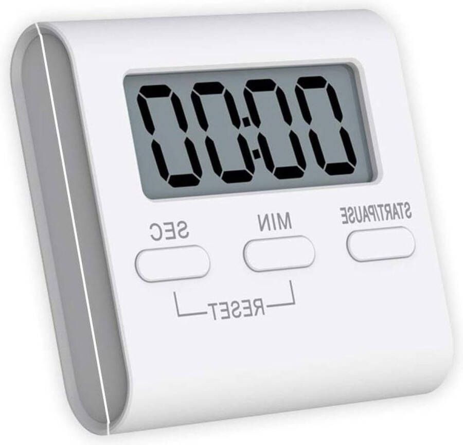 Digitale keukentimer countdown stopwatch timer met luid alarm magnetisch groot cijfer achterstandaard ophanggat koken douche badkamer kinderen klaslokaal kookwekker digitaal