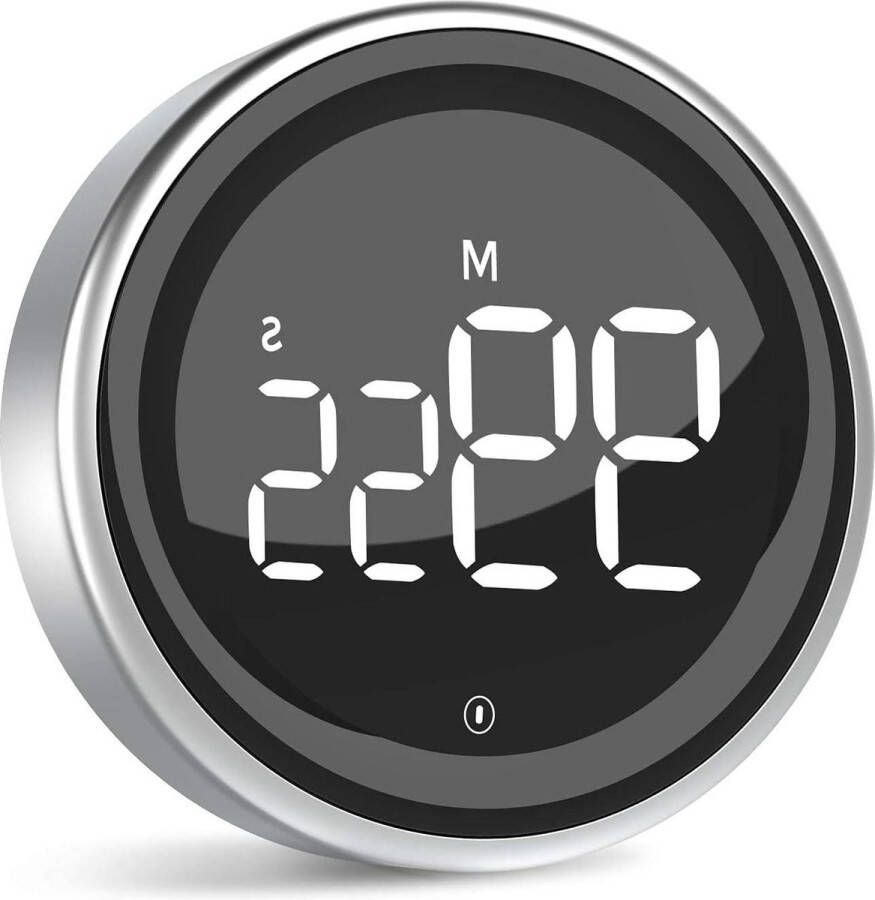 Digitale keukentimer magnetische timer met groot LED-scherm 3-traps volume inclusief batterij keukentimer met eierwekker kortetijdwekker met metalen frame kookwekker digitaal