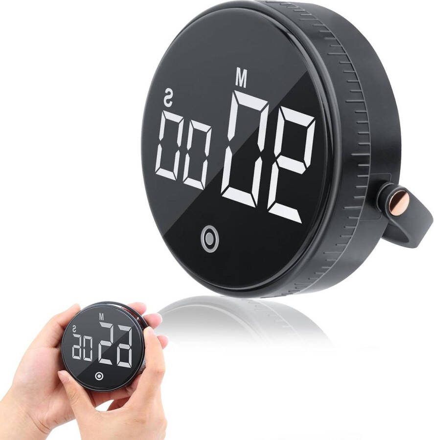 Digitale keukentimer met groot LCD-display en luid alarm magnetische stopwatch voor keuken en fitness elektronische eierwekker kookwekker digitaal