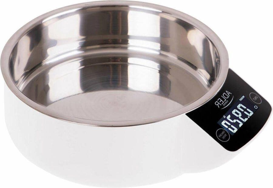Digitale Keukenweegschaal 900 ml roestvrijstalen container 5 kg maximaal gewicht LCD-display nauwkeurig tot 1 g