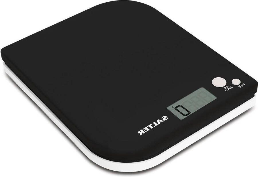 Digitale Keukenweegschaal Leaf Electronic Baking Cooking Food Scales Zero Function Metric-Imperial Capacity 5 KG Measure Liquids ml-fl.oz Zwart