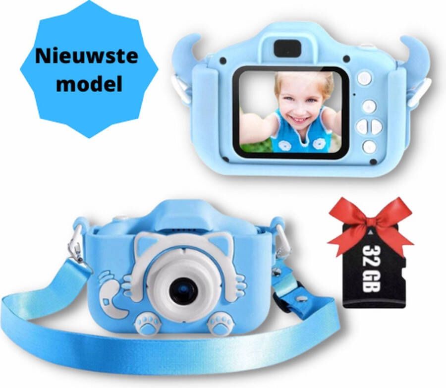 Merkloos Sans marque Digitale Kindercamera HD 1080p | 32GB micro sd kaart |Roze