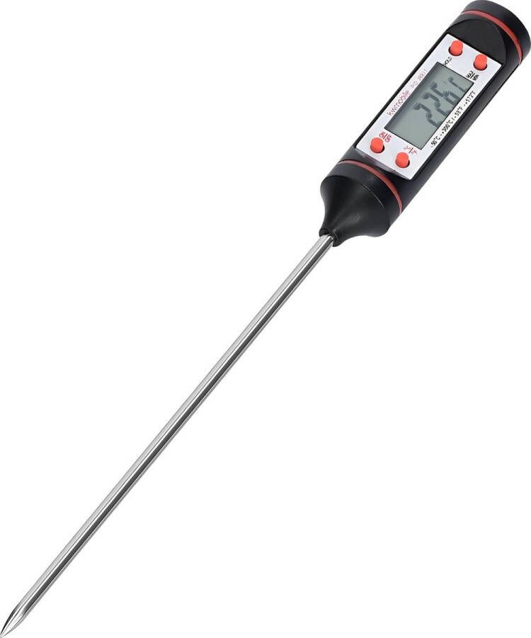 Digitale kookthermometer met batterij Om in vlees en voedsel te steken Voor in de keuken of BBQ Ook als snoep- en oventhermometer